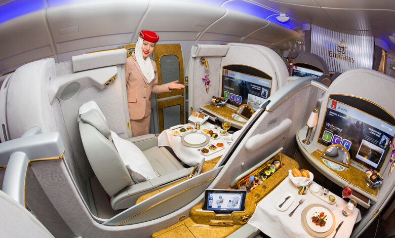 رحلات الدرجة الأولى بطيران الإمارات