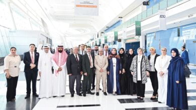 وفد المركز خلال المنتدى