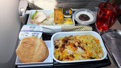 وجبات طيران باهظة الثمن