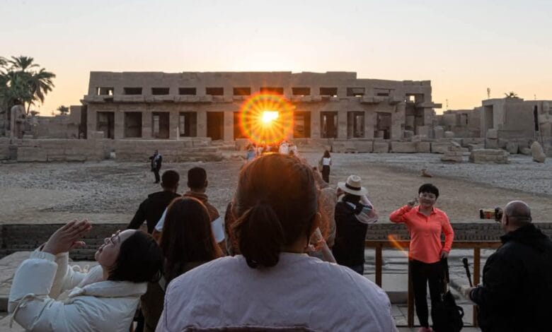 تعامد الشمس على معابد الكرنك