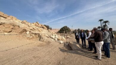 ترميم معبد الرامسيوم بالأقصر