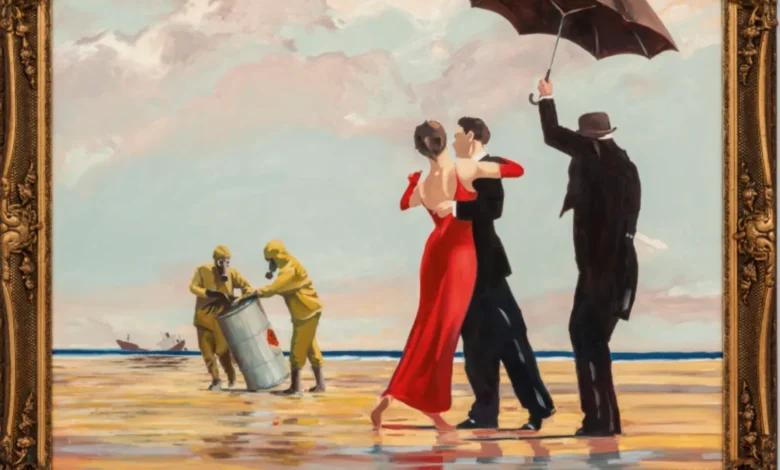 لوحة نادرة لبانكسي