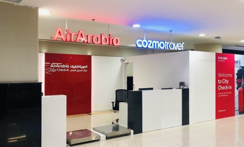 العربية للطيران تفتتح مركزًا لتسجيل الوصول في البرشاء مول بدبي
