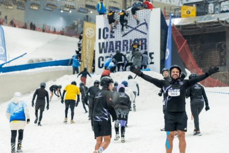 مغامرة محارب الجليد 2025 في سكي دبي