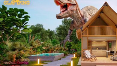 أول مخيم في العالم مستوحى من حياة الديناصورات