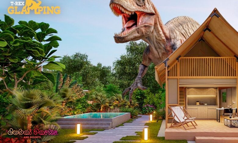 أول مخيم في العالم مستوحى من حياة الديناصورات