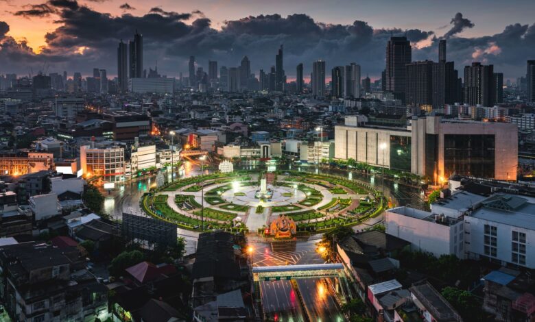 ناطحات سحاب وسط مدينة بانكوك