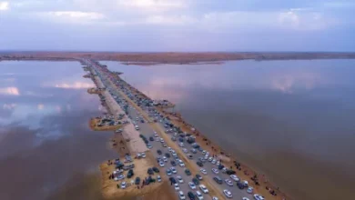 بحيرة العوشزية بمحافظة عنيزة