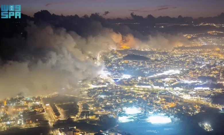 أبها بين الغيوم والضباب