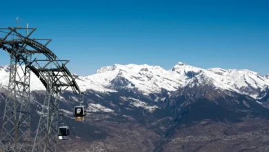 تكتمل في سويسرا تجربة التزلج مع الوصول السريع إلى أعلى المنحدرات