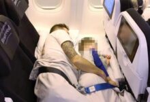 تحويل مقعد الطائرة إلى سرير