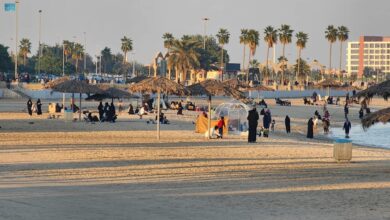 الشواطئ الرملية في مدينة الجبيل