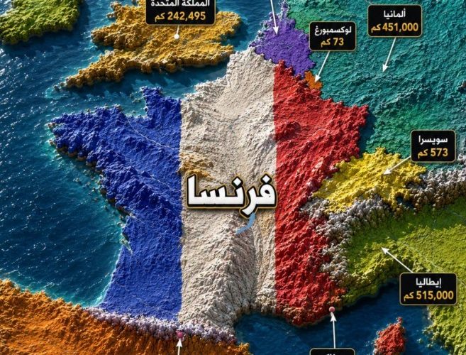 8 دول تحيط بفرنسا وتغير خريطة الحركة بين غرب أوروبا وجنوبها