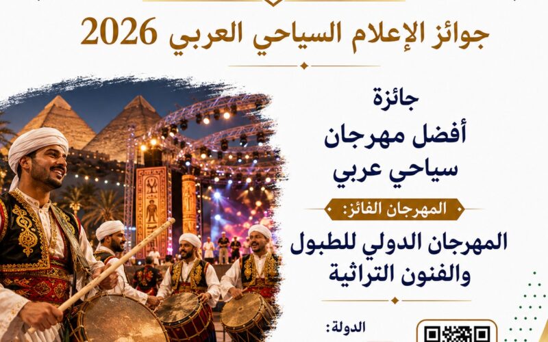 المهرجان الدولي للطبول والفنون التراثية في مصر أفضل مهرجان سياحي عربي عام 2026